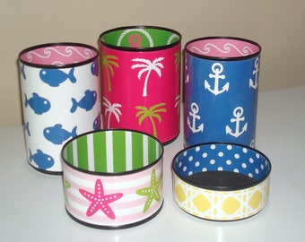 Cute Beach Desk Accessories / Ocean Themed Desk Decor / Fun Dorm Decor / Desk Organization / Pencil Holder - 1028