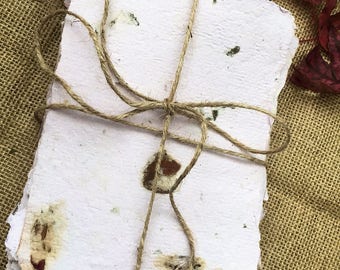 Handmade deckled light Lavender recycled paper / Acid free/ art paper