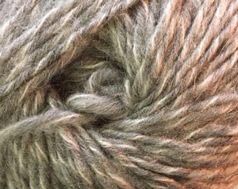 100 Gram Treisur Intrigue #939 Wool Mohair Blend Yarn Grey White 184 yards