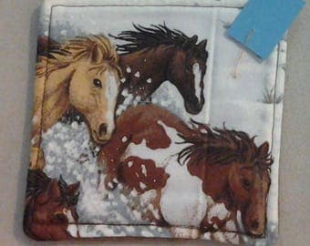 Coaster, Horses in the Snow 234508