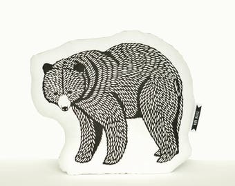 Bear plush, bear pillow, animal pillows, bear cushion, animal cushion, plush animals, animal pillow, accent pillow, decorative pillow