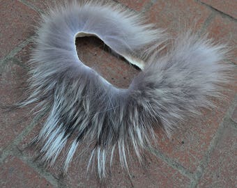 Real Beautiful Strip of Timber Wolf Fur - 15 inches