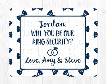 Ring Bearer Proposal Puzzle Ring Bearer Puzzle Proposal Will You Be My Ring Bearer Puzzle Ring Security Will You Be Our Ringbearer Cute Blue