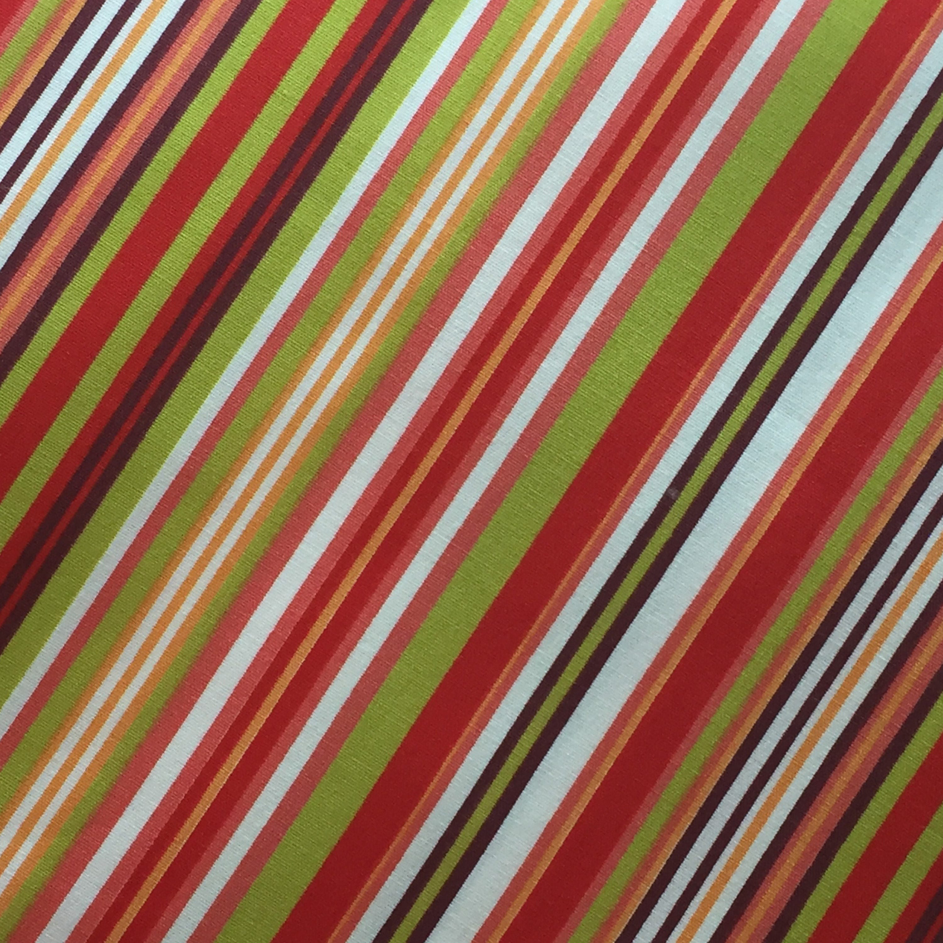 Stripe Print Fabric Multi Color Stripe Fabric Pink Green