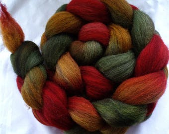 Black BFL Combed Top 4Oz. "Jamaica Me Crazy"