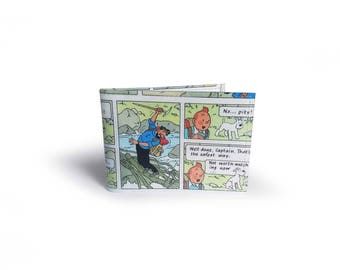 TinTin Oyster Card Holder - Travel, Metro, Train - Upcycled Comic in Vinyl