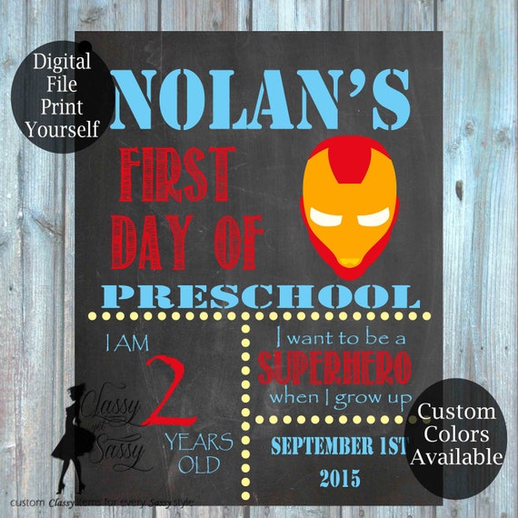 First Day Of School Chalkboard Sign 176
