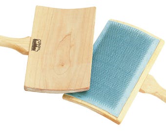 Schacht Hand Carders, All Purpose Wool Carders, 72 TPI, Hand Cards, Wool Processing, Makes Rolags, Batt, Curved, Ergonomic