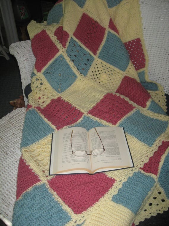 Handmade Afghan Hand Crochet Afghan Crochet Blanket Crochet