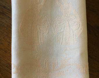 Vintage Towel, Vintage Tea Towel, cotton Hand Towel, Tea Towel, Tea Time, Pale Peach