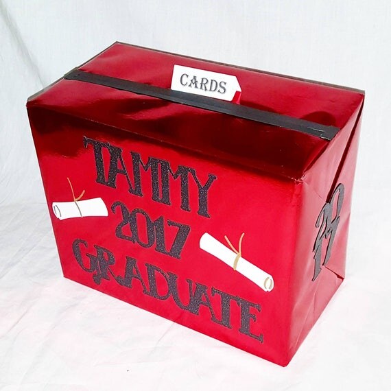 GRADUATION CARD BOX card box graduation party card box
