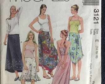 McCalls Misses Womens Skirts Sewing Pattern 3121 UC Uncut FF Size 8 10 12