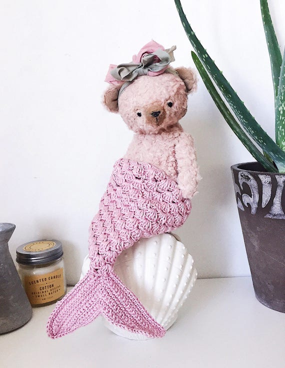 mermaid teddy bear