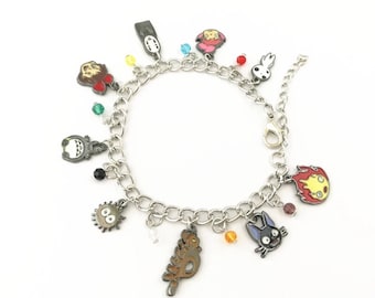 Anime charm bracelet | Etsy