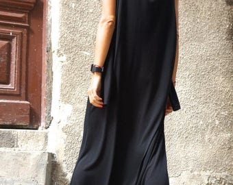 SALE NEW Collection AW 2015 Black Viscose Jumpsuit / Extravagant Loose Jumpsuit both long sleeves and sleeveless by Aakasha A19316