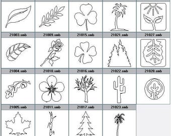 "Plant" leaf flower plant tree engraving to choose from pictured