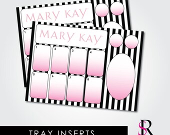 Skin Care Class Party Tray Inserts