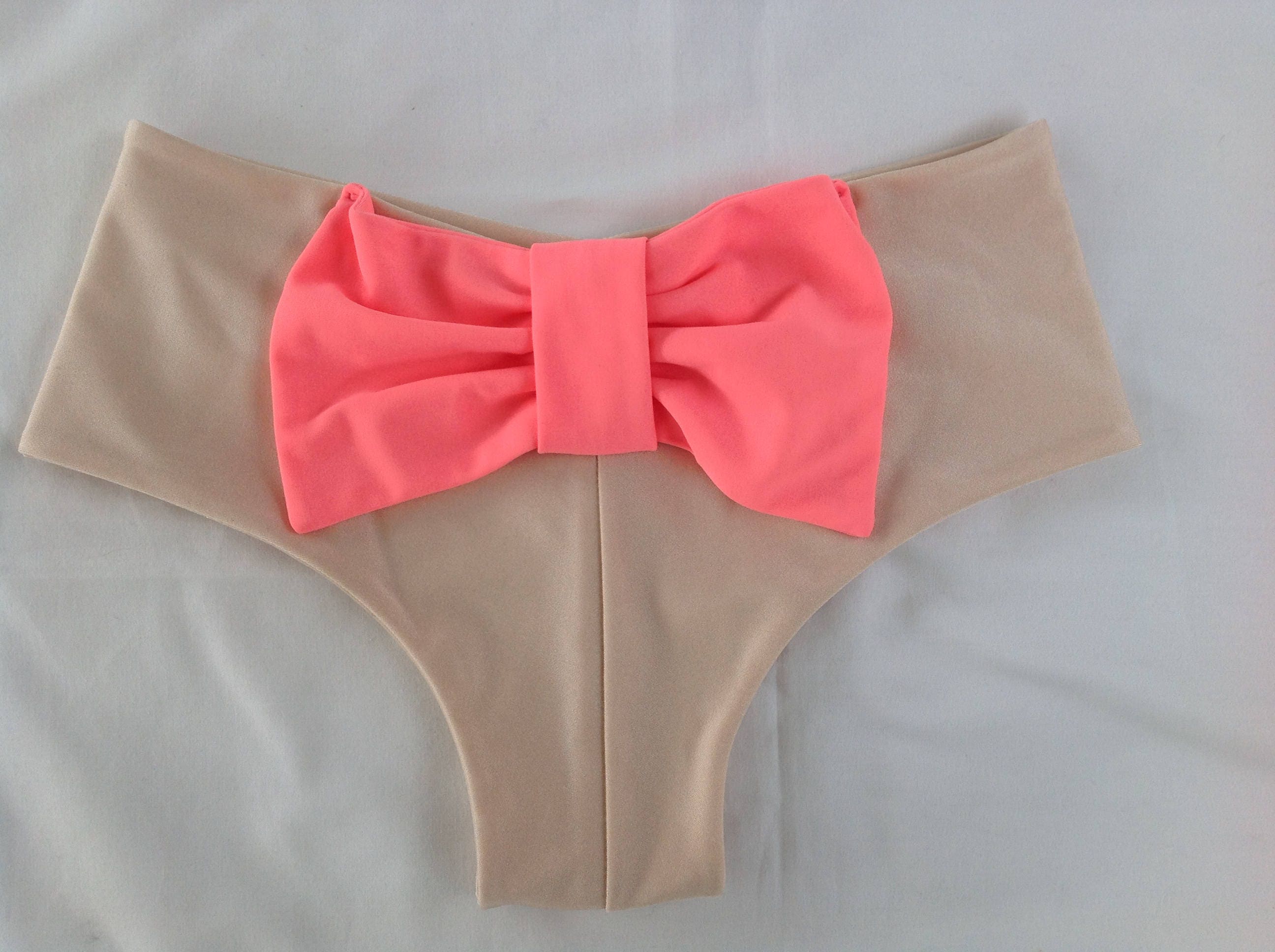 Custom Boy Short Cheeky Bikini Bow Bottom Size S swimsuit