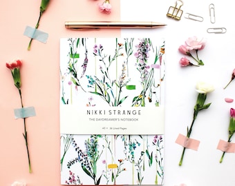 Fleur Botanique A5 Notebook with lined pages