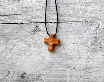 Tau Cross Crucifix made of olive wood 25