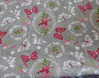 Fabric coupon 50 x 70 cm vintage theme
