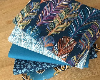 INDIAN SUMMER Fat Quarter B Bundle by Michael Miller 100% cotton