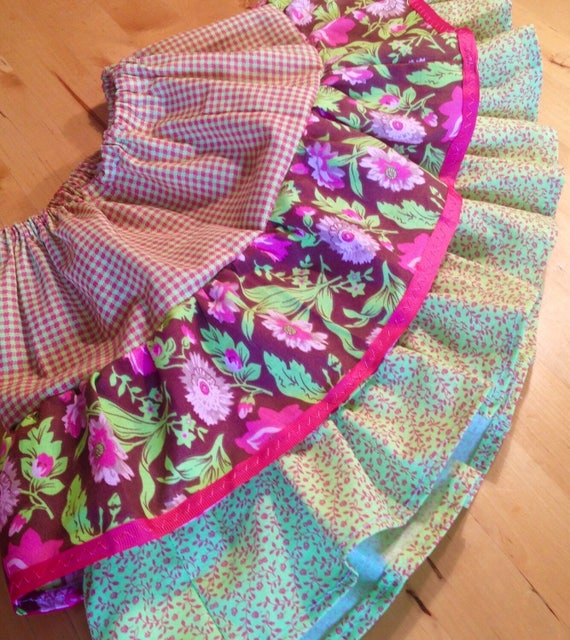 Girl's Layered Ruffle Skirt 3T
