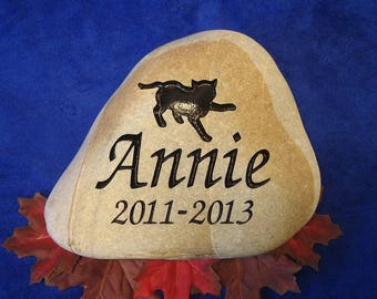 Custom Engraved Cat Memorial Stones/Rocks
