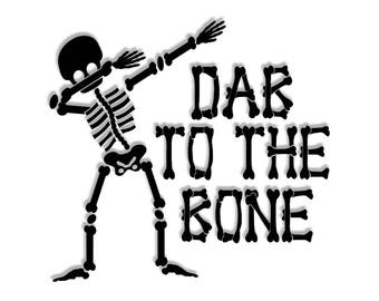 Download Dabbing Skeleton SVG