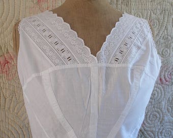 Antique corset camisole, early 'bra'