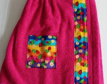 Little Girls Pool/Beach/Shower Towel Wrap