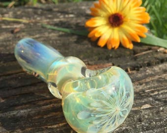 Electric Jellyfish. Color Changing Glass Pipe. Smoking Bowl. Tobacco Pipe. Spoon Pipe. Girly Pipe. Glass Smoking Pipe. Made in USA