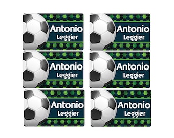95ct Stick On Clothing Name Labels, Personalized Uniform Name Labels - Peel and Stick Clothing Soccer Labels, Washable Clothing Labels, Camp