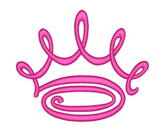 Crown Embroidery Design Machine Embroidery Design 11 Size - INSTANT DOWNLOAD