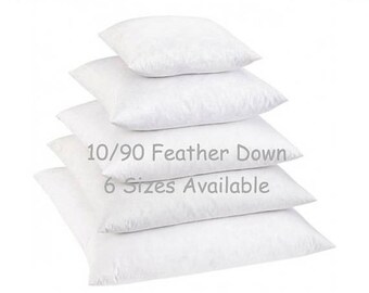 SALE 18x18 Down Pillow Insert // 10/90 Down Feather Blend Pillow Inserts // Pillow Form // Down Pillow Form // Down Cushion Insert