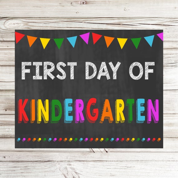 first day of kindergarten printable free