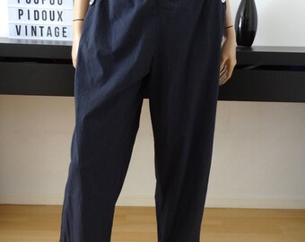 Pantalon marin JODHPUR bleu marine/rayures taille 38 / uk 10 / us 6 - Made in FRANCE