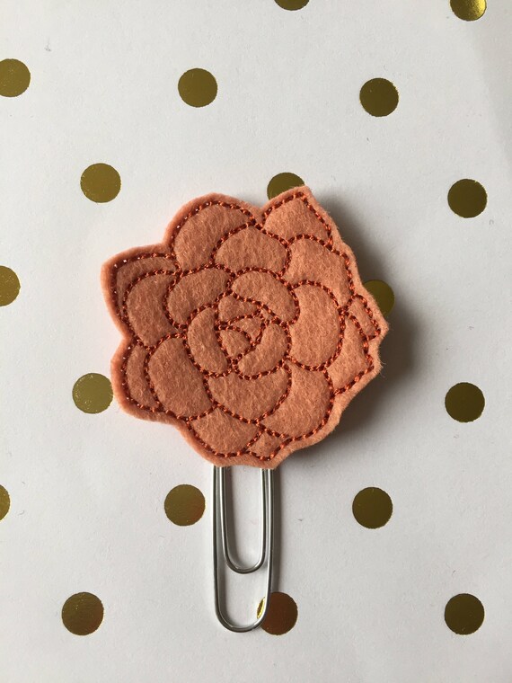 Fall Succulent planner Clip/Planner Clip/Bookmark. Floral planner clip. Fall planner clip. Planner Supplies. Planner accessories.