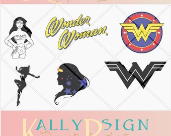 Disney svg, cricut, digital download, Disney svg files, minion svg, wonder woman party supplies, silouhette, DC svg, wonderwoman svg