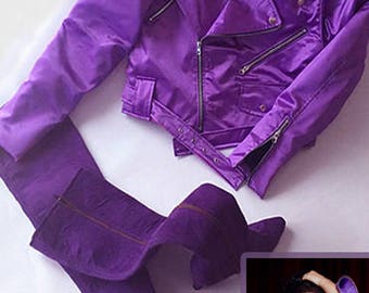 Purple jacket inspired by Selena Quintanilla - with or without crystals