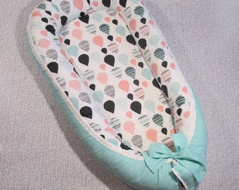 Baby nest Double-sided Ready to ship Baby lounger Baby nest bed Coccon Co-sleeper Baby nest for sleeping Baby pillow