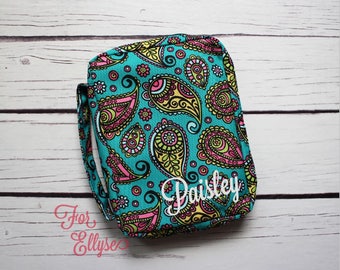 Paisley Bible Cover - soft sided Bible or journal carrying case - Personalized