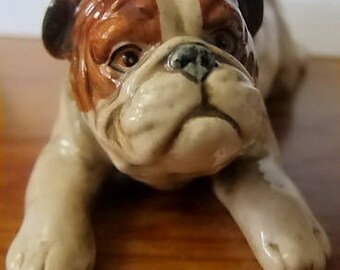 Vintage Enesco English Bulldog Design #E9402