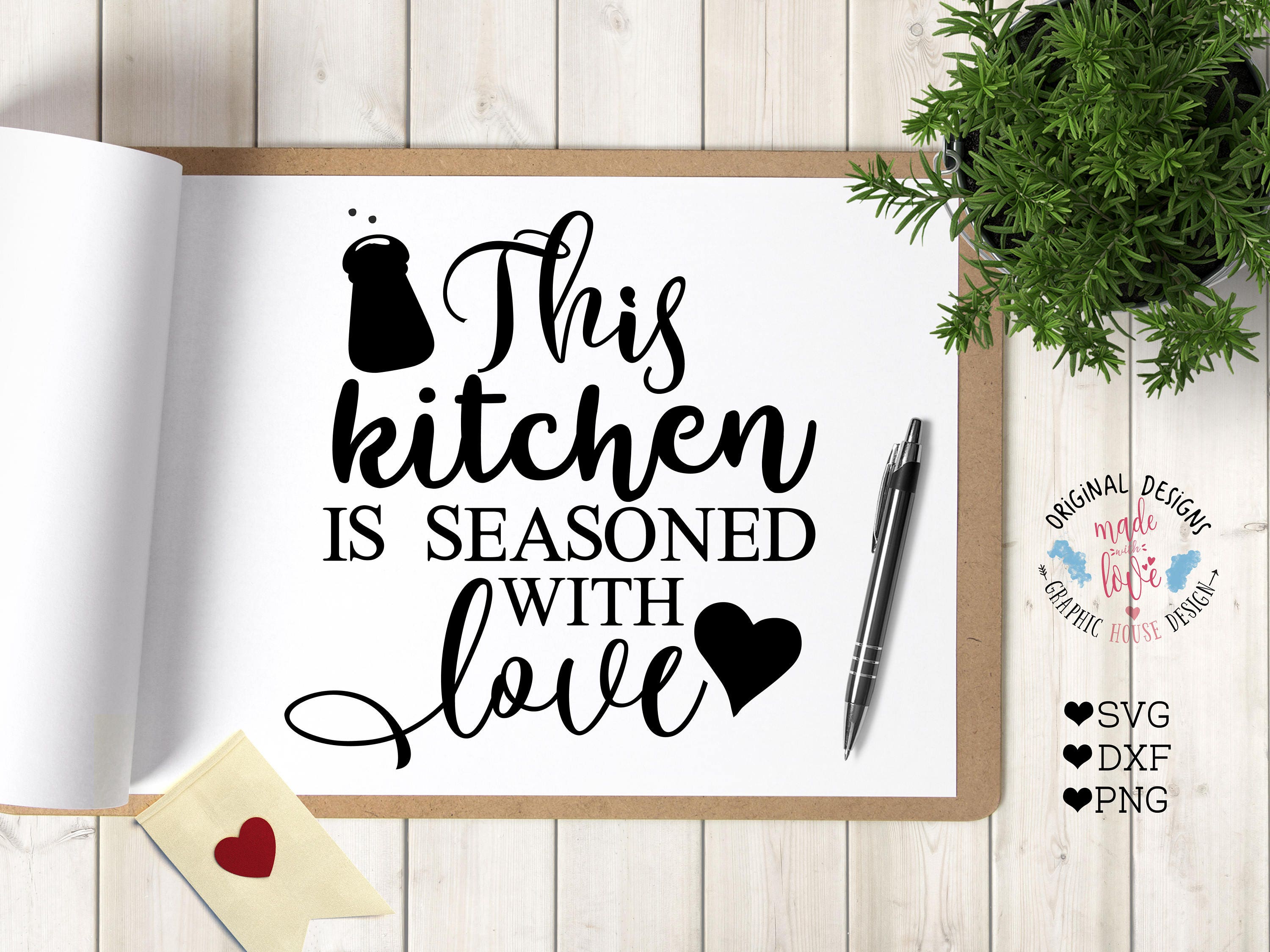 Download kitchen svg, kitchen quotes, this kitchen is seasoned with ...