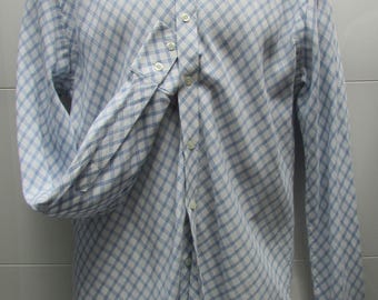 Peter Werth High-Collar Harlequin-check Mod Shirt