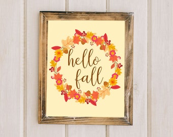Fall Wall Decor gather print fall printable art fall decorations fall Fall Wall Decor gather print fall printable art fall decorations fall