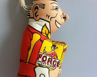 Vintage rag doll, Sunny Jim, Force Wheat flakes.