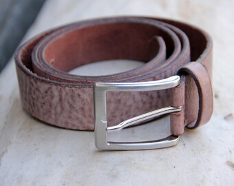 gift|for|Him men belt for men genuine leather belt Vintage leather accessories Fashion accessory mens leather belt brown belt Size XXL 44