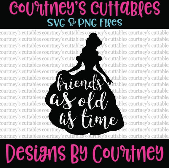 Friends as old as time svg/ Beauty and the Beast SVG Disney