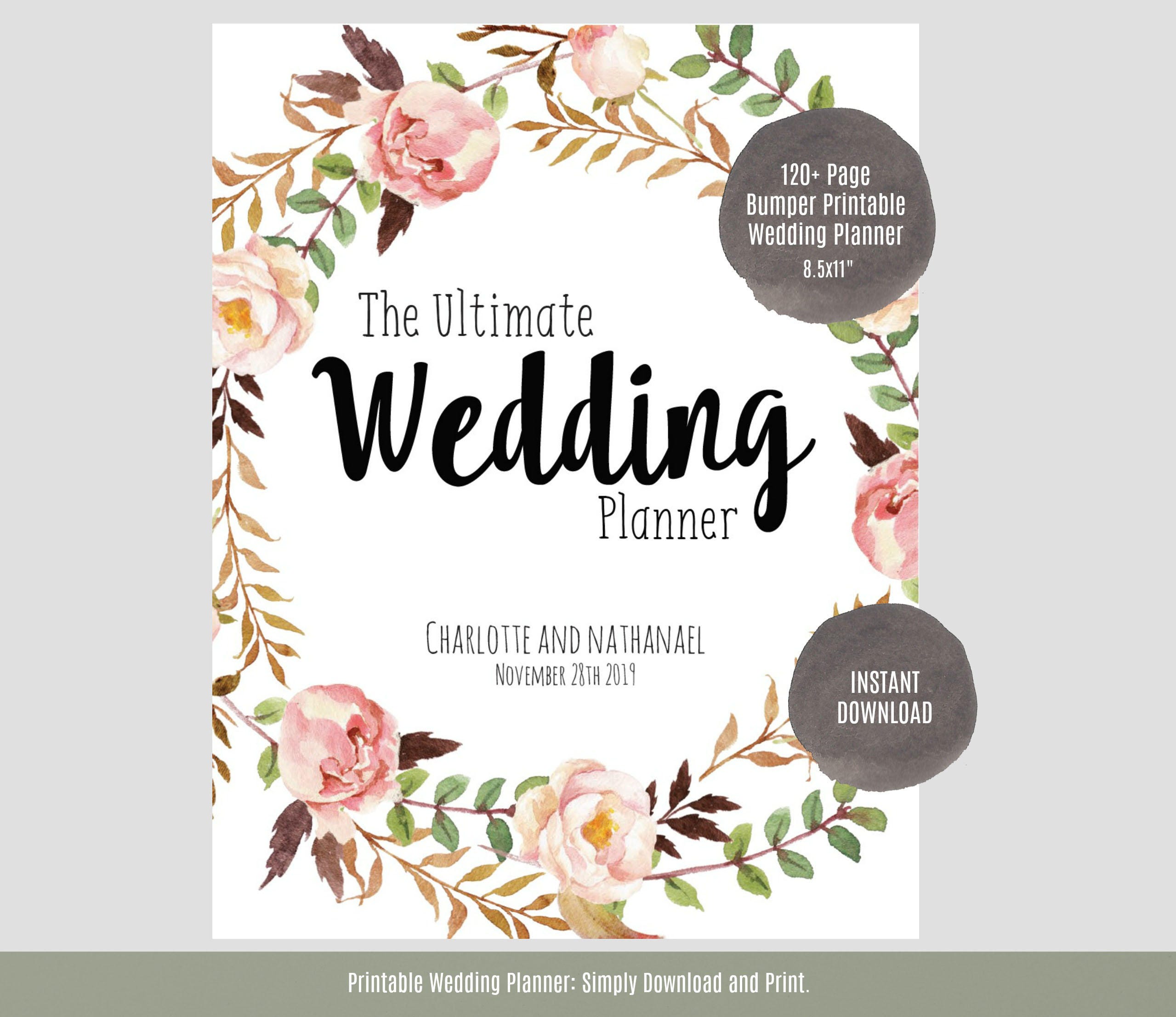  Wedding  Planner  Printable Wedding  Planner  Wedding  Binder